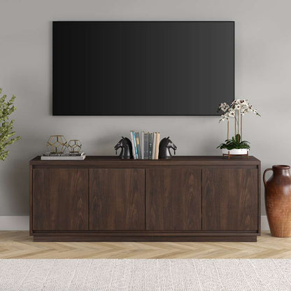 Hudson & Canal - Presque Rectangular TV Stand for TVs up to 75in in Alder Brown - TV1942 veiw 2
