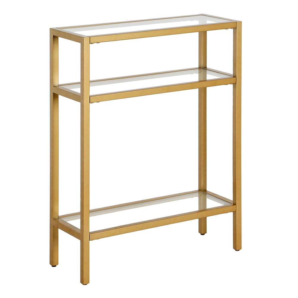Hudson & Canal - Sivil 22in Wide Rectangular Console Table in Brass - AT1166 veiw 1