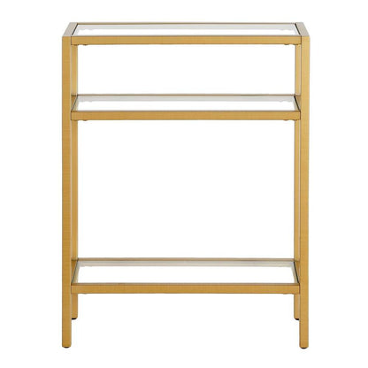 Hudson & Canal - Sivil 22in Wide Rectangular Console Table in Brass - AT1166 veiw 3