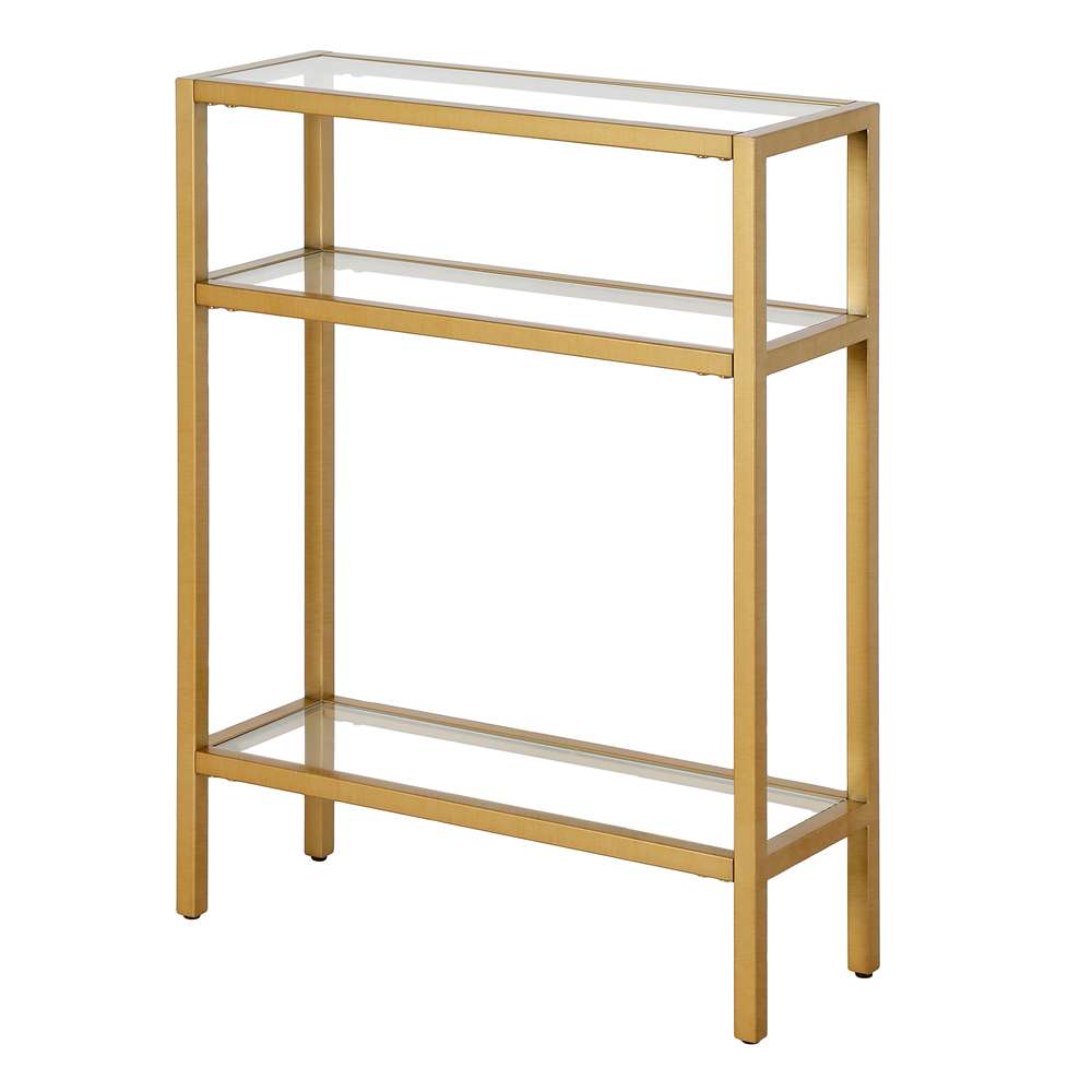 Hudson & Canal - Sivil 22in Wide Rectangular Console Table in Brass - AT1166 veiw 4