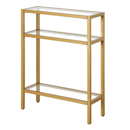 Hudson & Canal - Sivil 22in Wide Rectangular Console Table in Brass - AT1166 veiw 4