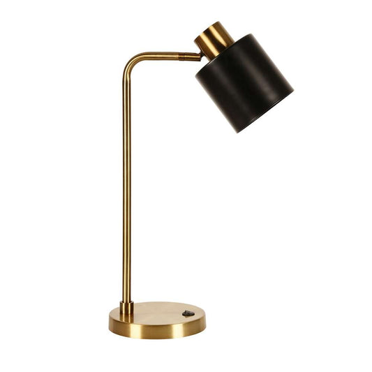 Hudson & Canal - Thew 20.75in Tall Table Lamp with Metal Shade in Brass/Black - TL0208 veiw 1