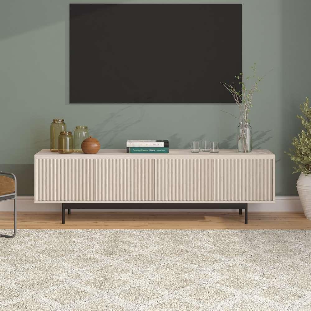 Hudson & Canal - Whitman Rectangular TV Stand for TVs up to 75in in Alder White - TV1934 veiw 2