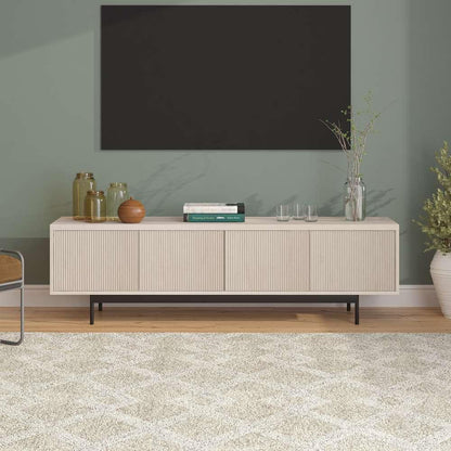Hudson & Canal - Whitman Rectangular TV Stand for TVs up to 75in in Alder White - TV1934 veiw 2