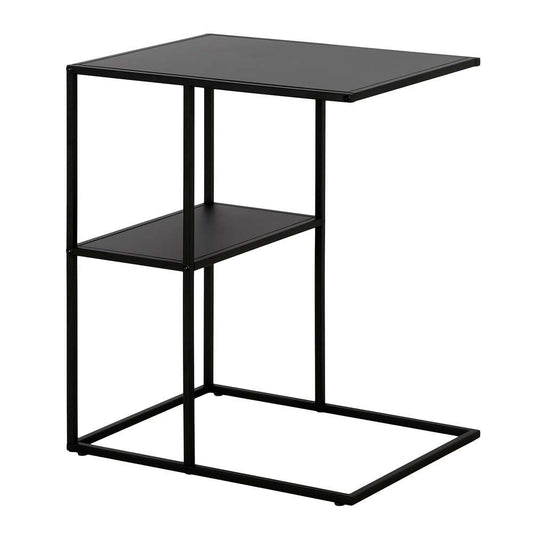 Hudson & Canal - Winthrop 20in Wide Rectangular Side Table in Blackened Bronze - ST1356 veiw 1