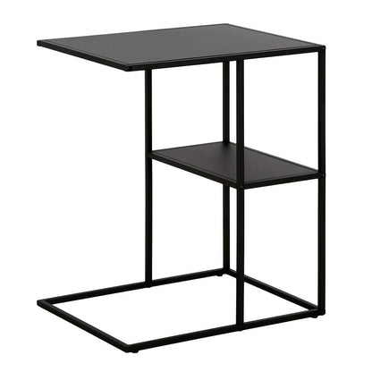Hudson & Canal - Winthrop 20in Wide Rectangular Side Table in Blackened Bronze - ST1356 veiw 4