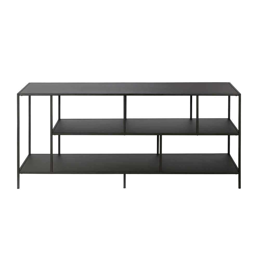 Hudson & Canal - Winthrop Rectangular TV Stand with Metal Shelves for TVs up to 60in in Blackened Bronze - TV0283 veiw 3