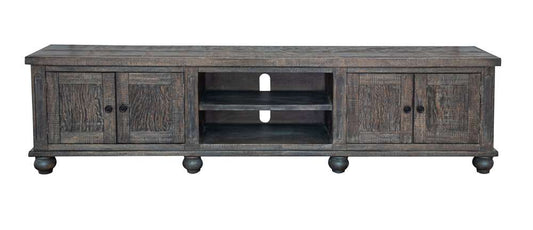 IFD - Aruba 93in TV Stand, 4 Doors & Shelves, Dark Brown Finish - IFD7331STN93BN veiw 1