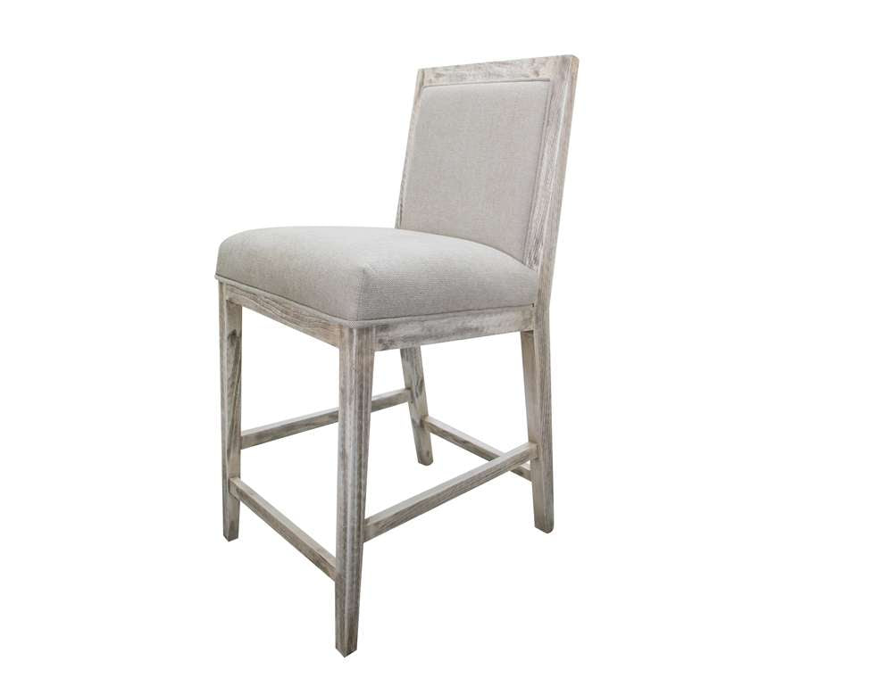 IFD - Sahara 24in Uph. Barstool, white Finish - IFD2951BST24WT veiw 1