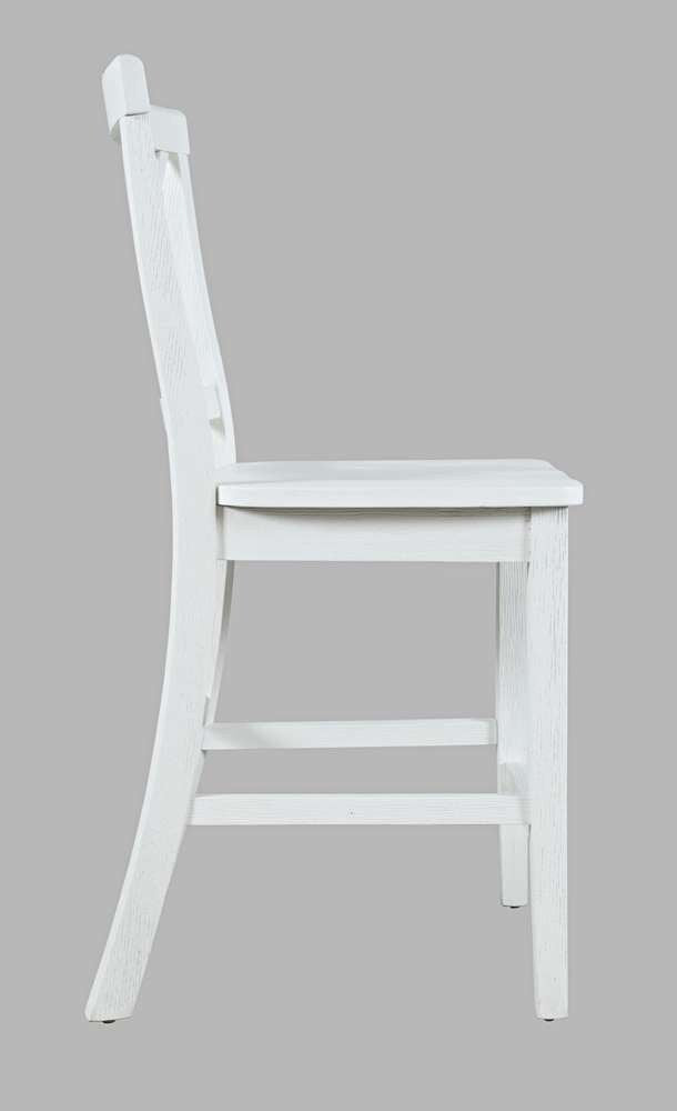 Jofran - Eastern Tides X-Back Coastal Counter Barstool (Set of 2) - 2146-BS420KD veiw 3