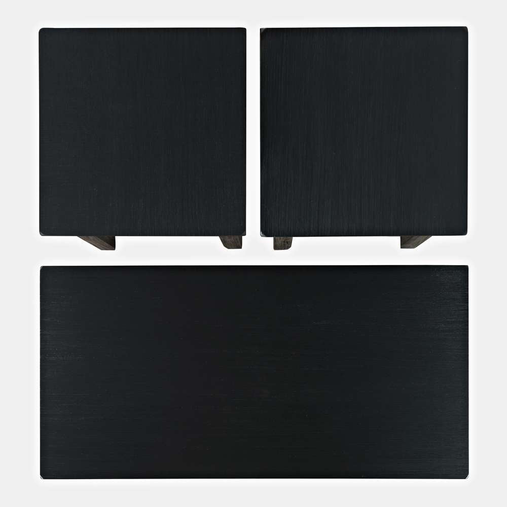 Jofran - Eros Contemporary 3 Piece Coffee Table Set - Brushed Black - 2089-BLK veiw 4