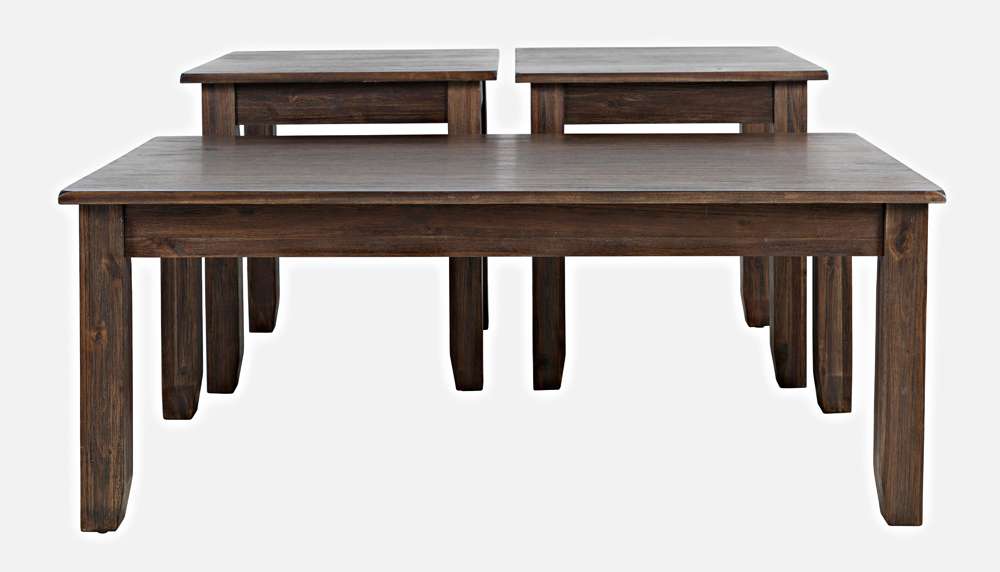 Jofran - Eros Contemporary 3 Piece Coffee Table Set - Brushed Chestnut - 2089-CHS veiw 2