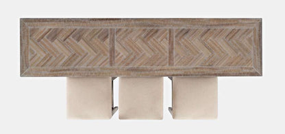 Jofran - Fairview Counter Height Sofa Table Set with Three Stools - Ash - 1933-74 veiw 6