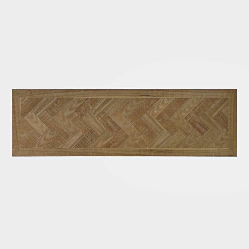 Jofran - Fairview Modern Transitional 60in Chevron Fireplace Storage Console TV Stand with Electric Fireplace, Bryce Light Brown - 2338-FP6032 veiw 2