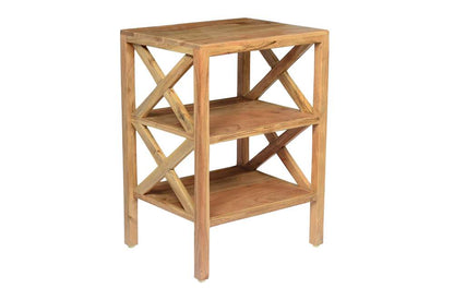 Jofran - Global Archive Solid Wood X-Side Accent Table - Natural - 1730-37 veiw 1