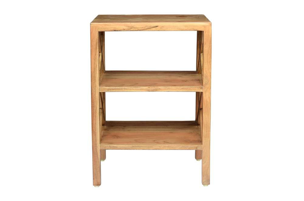 Jofran - Global Archive Solid Wood X-Side Accent Table - Natural - 1730-37 veiw 2