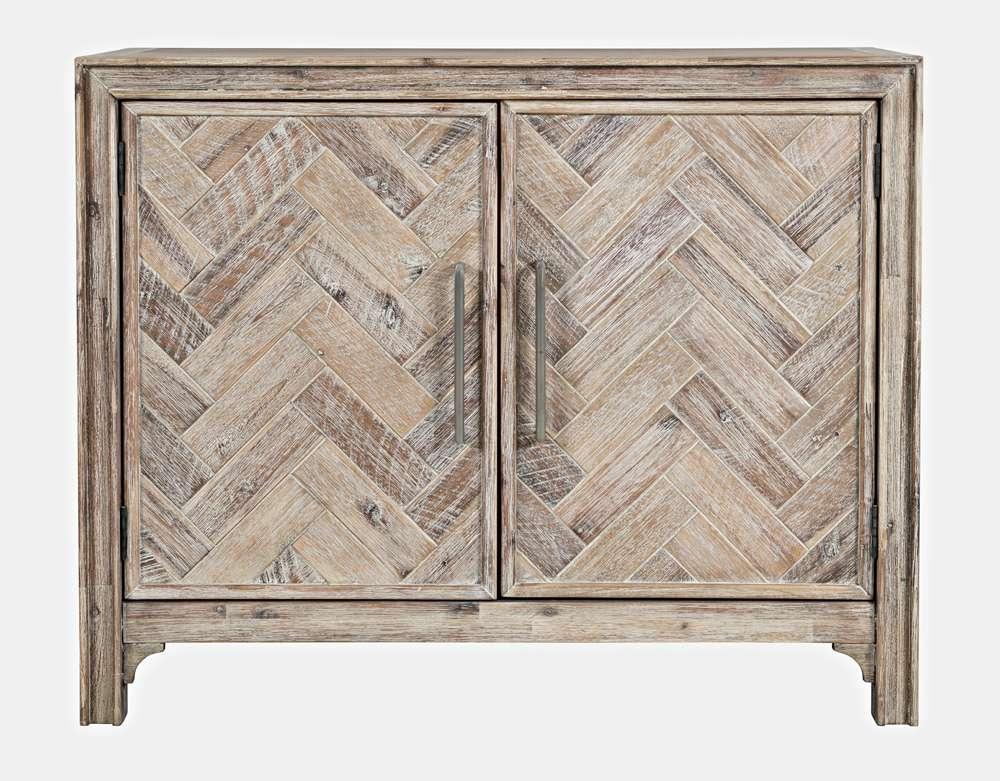 Jofran - Gramercy Mid-Century Modern Chevron Two Door Accent Chest - Grey Wash - 2156-40 veiw 2