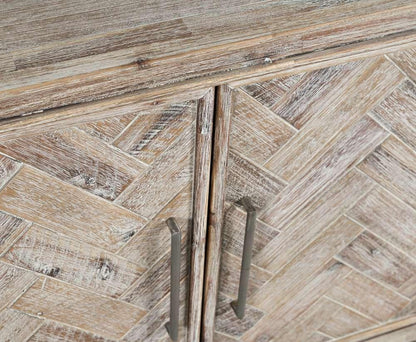 Jofran - Gramercy Mid-Century Modern Chevron Two Door Accent Chest - Grey Wash - 2156-40 veiw 4