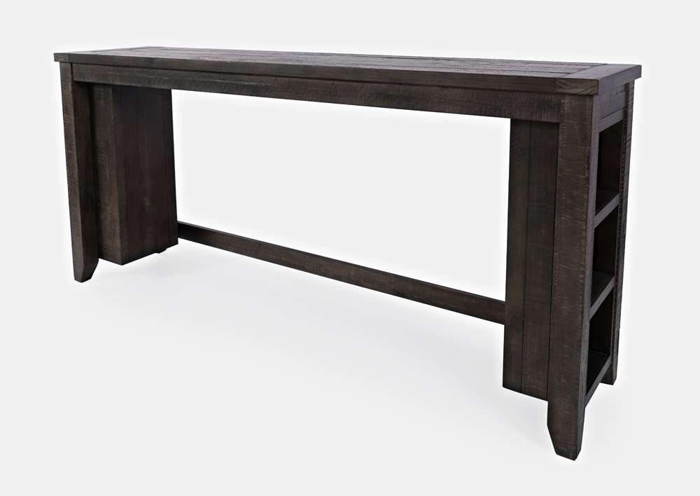 Jofran - Madison County Reclaimed Pine Console Table Set with 3 Stools - Barnwood Brown - 1700-78 veiw 4