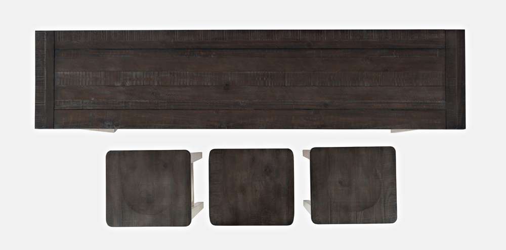 Jofran - Madison County Reclaimed Pine Console Table Set with 3 Stools - Vintage White - 1706-78 veiw 3