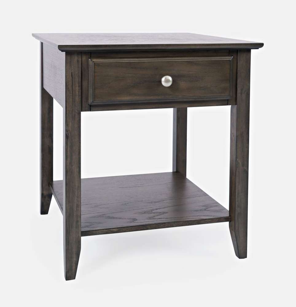 Jofran - Modern Espresso End Table - Grey-Brown Carlton - 1977-3 veiw 1