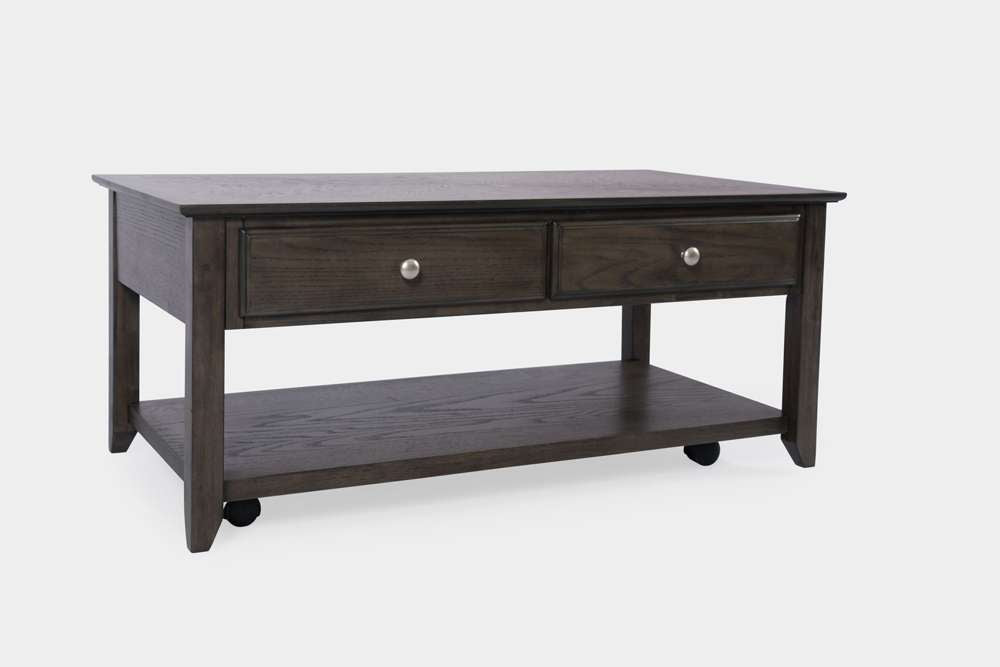 Jofran - Modern Espresso Four Drawer Coffee Table - Grey-Brown Carlton - 1977-1 veiw 1