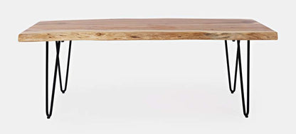 Jofran - Natures Edge 48 Solid Acacia Bench - Natural - 1985-48KD veiw 2
