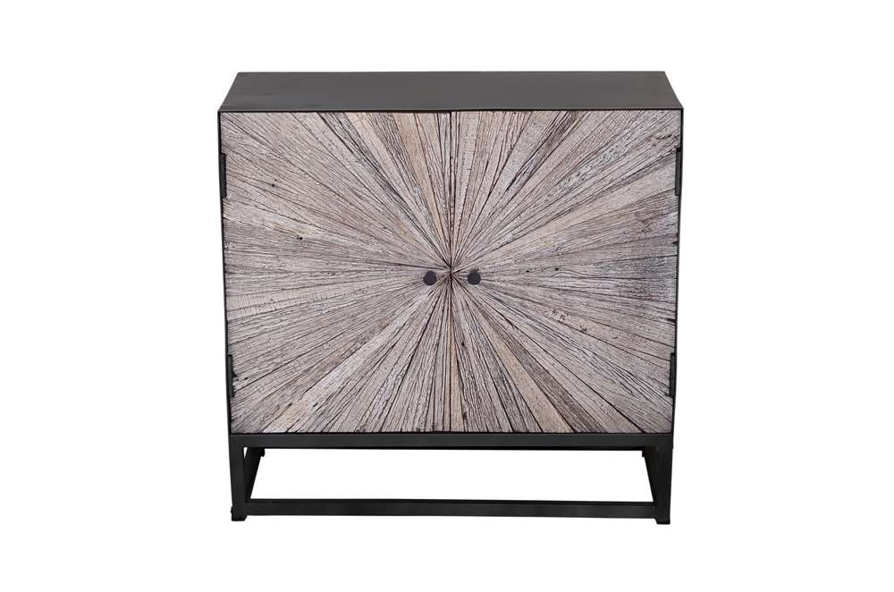 Jofran - Reclaimed Wood Astral Plains 2 Door Accent Cabinet - Grey Wash - 1929-32 veiw 1