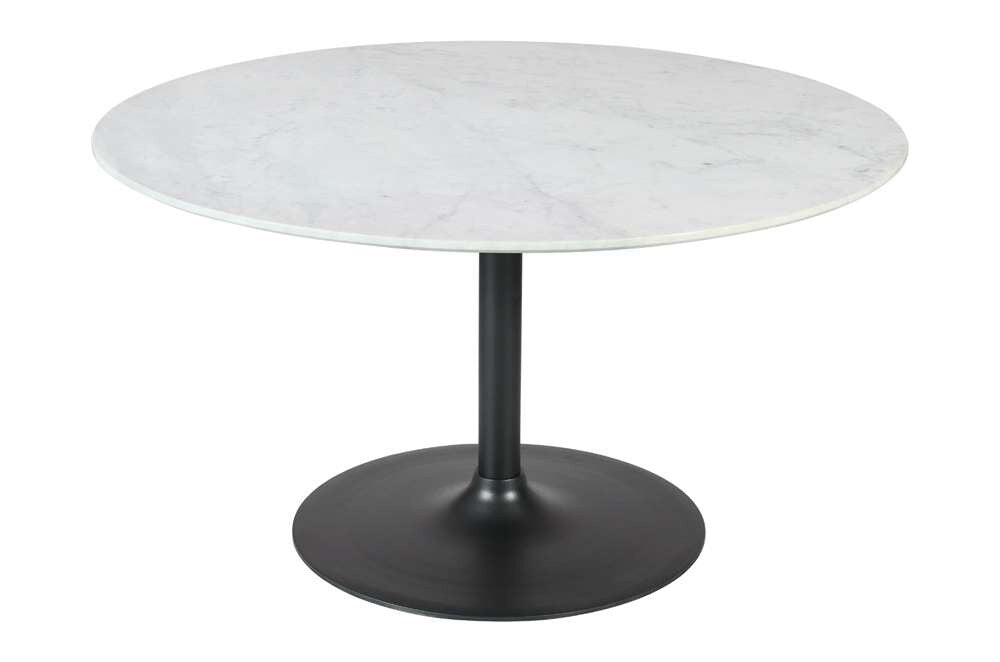 Jofran - Rowan 54in Modern Luxury Pedestal Round Marble Dining Table, Gunmetal - 2271-ROWAN54TBGMKT veiw 1