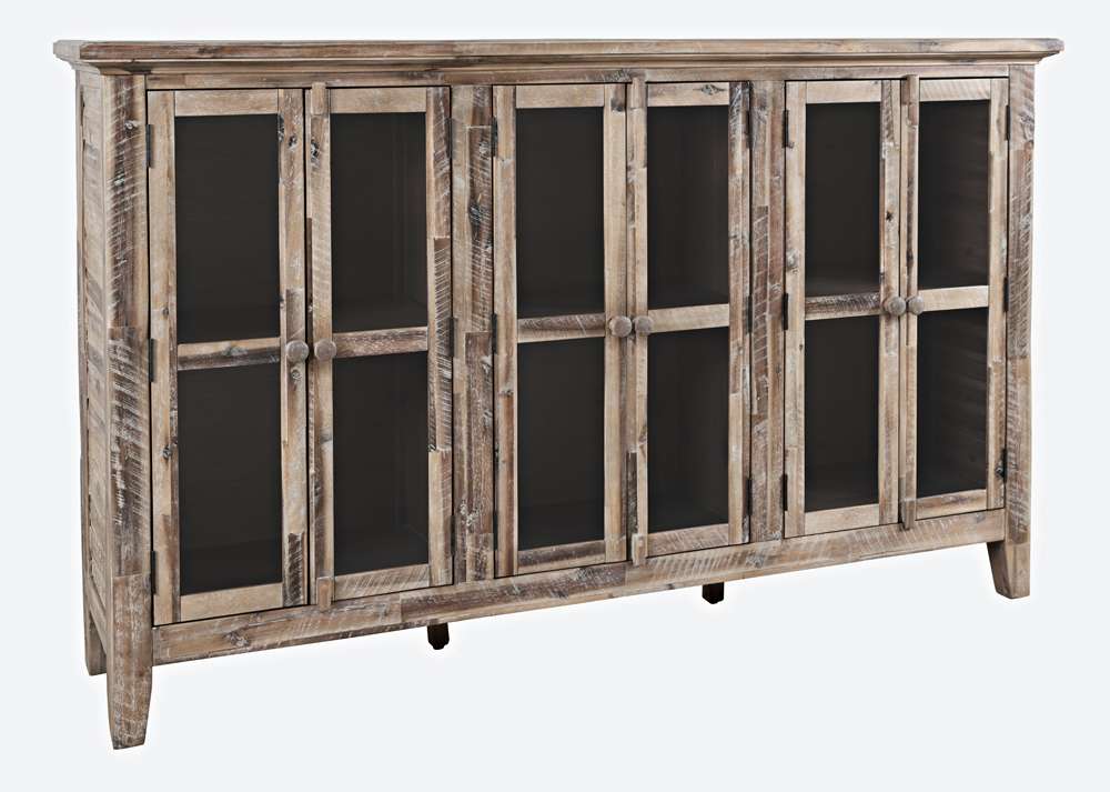Jofran - Rustic Shores Coastal Style 70in Distressed Accent Cabinet - 2125-70 veiw 1