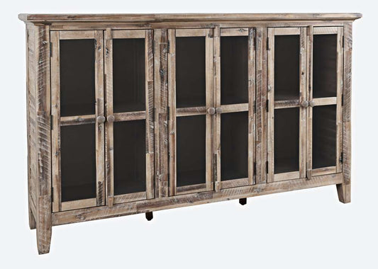 Jofran - Rustic Shores Coastal Style 70in Distressed Accent Cabinet - 2125-70 veiw 1