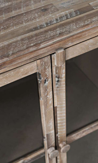 Jofran - Rustic Shores Coastal Style 70in Distressed Accent Cabinet - 2125-70 veiw 5