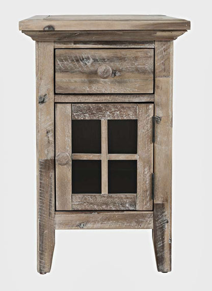 Jofran - Rustic Shores Coastal Style USB Charging Chairside Table - 2125-22 veiw 3