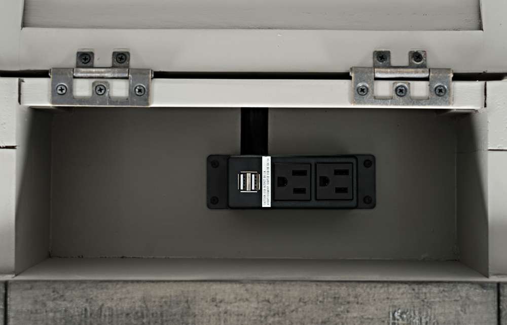 Jofran - Rustic Shores Coastal Style USB Charging Chairside Table - 2130-22 veiw 7