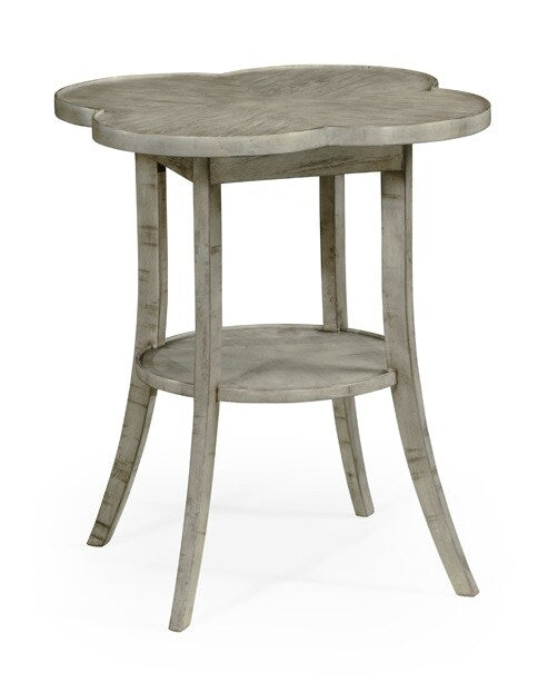 Jonathan Charles Fine Furniture - Casually Country Quatrefoil Lamp Table in Rustic Grey - 491043-RGA veiw 1