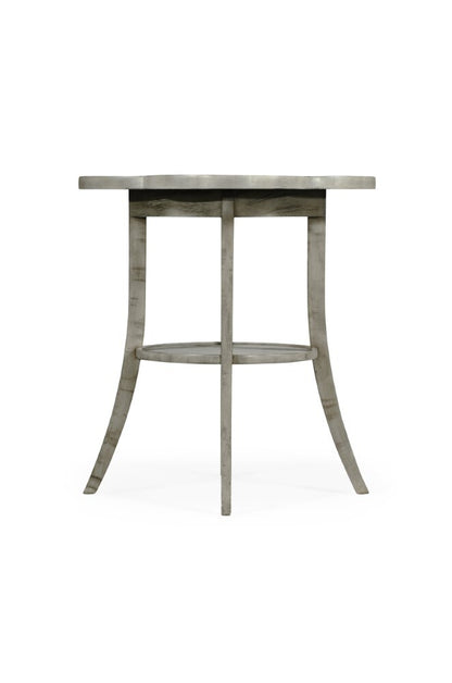 Jonathan Charles Fine Furniture - Casually Country Quatrefoil Lamp Table in Rustic Grey - 491043-RGA veiw 2