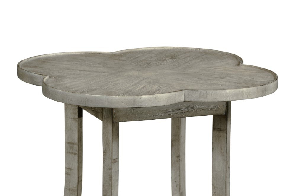 Jonathan Charles Fine Furniture - Casually Country Quatrefoil Lamp Table in Rustic Grey - 491043-RGA veiw 3