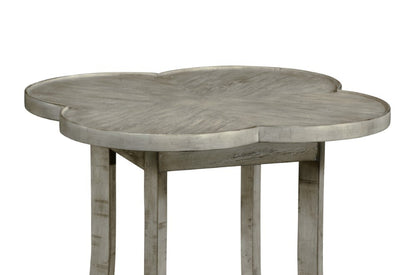 Jonathan Charles Fine Furniture - Casually Country Quatrefoil Lamp Table in Rustic Grey - 491043-RGA veiw 3