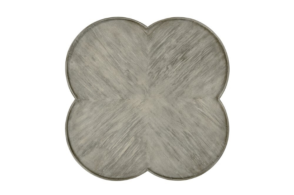 Jonathan Charles Fine Furniture - Casually Country Quatrefoil Lamp Table in Rustic Grey - 491043-RGA veiw 4
