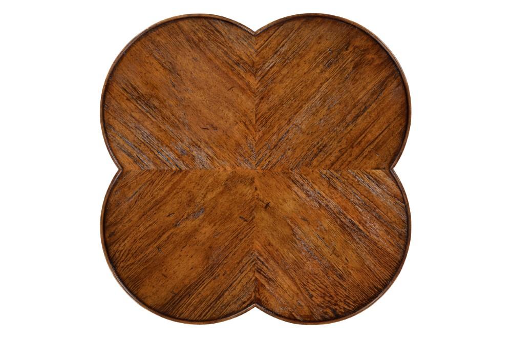 Jonathan Charles Fine Furniture - Casually Country Quatrefoil Lamp Table in Walnut - 491043-CFW veiw 3