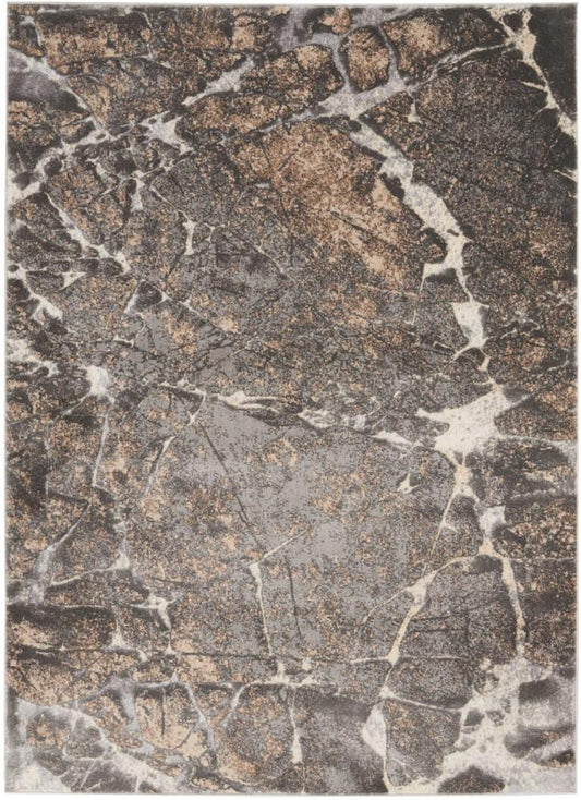 Kathy Ireland Home - Heritage KI351 Grey 52in x 73in Area Rug - KI351-99446405982_CLOSEOUT veiw 1