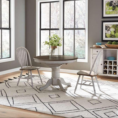 Liberty Furniture - Carolina Crossing 3 Piece Pedestal Table Set  - 186W-CD-3PDS veiw 1