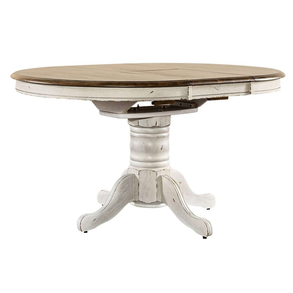 Liberty Furniture - Carolina Crossing 3 Piece Pedestal Table Set  - 186W-CD-3PDS veiw 2