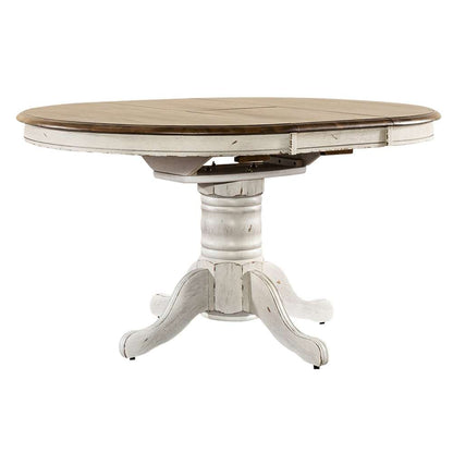 Liberty Furniture - Carolina Crossing 3 Piece Pedestal Table Set  - 186W-CD-3PDS veiw 2