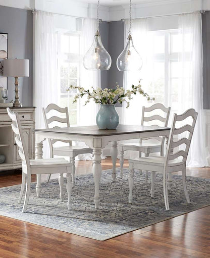 Liberty Furniture - Magnolia Manor 5 Piece Leg Table Set  - 244-CD-5LTS veiw 1