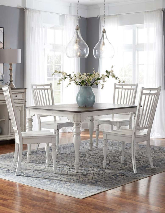 Liberty Furniture - Magnolia Manor Opt 5 Piece Leg Table Set  - 244-CD-O5LTS veiw 1