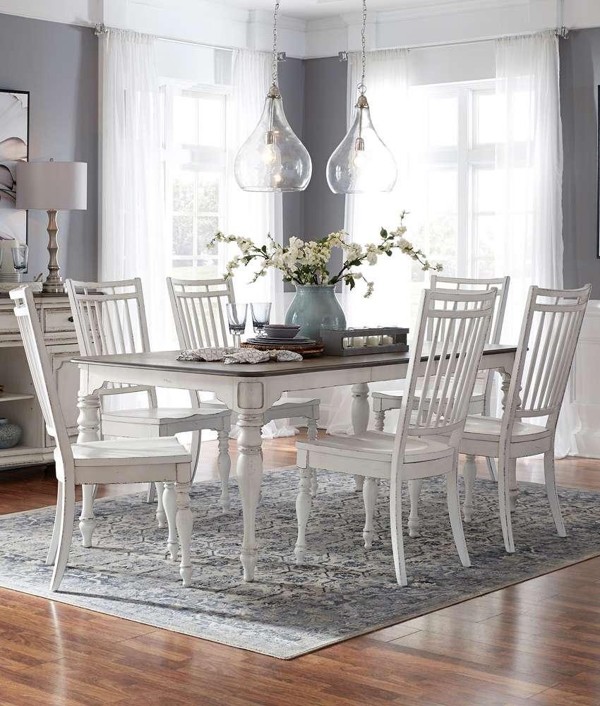 Liberty Furniture - Magnolia Manor Opt 7 Piece Leg Table Set  - 244-CD-O7LGS veiw 1