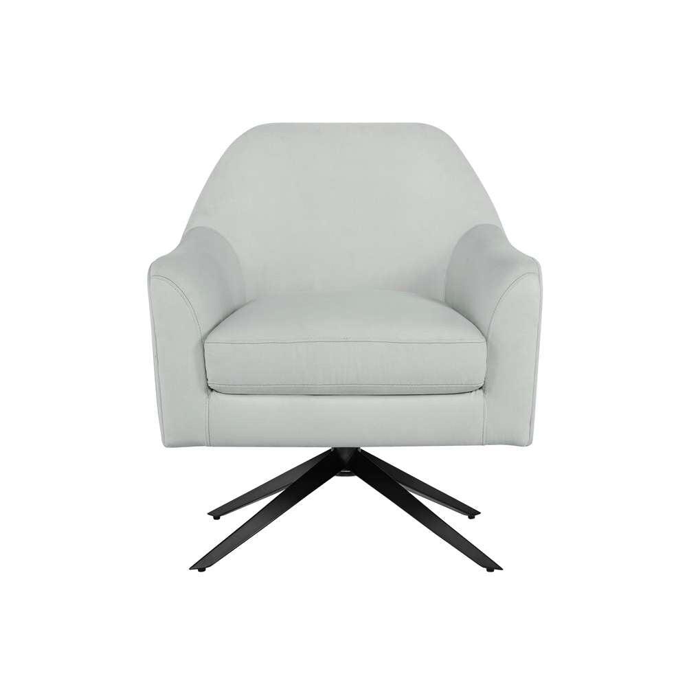 Lifestyle Solutions - Oskar Swivel Accent Chair, Light Grey - 171A004LTG veiw 3