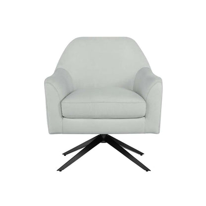 Lifestyle Solutions - Oskar Swivel Accent Chair, Light Grey - 171A004LTG veiw 3