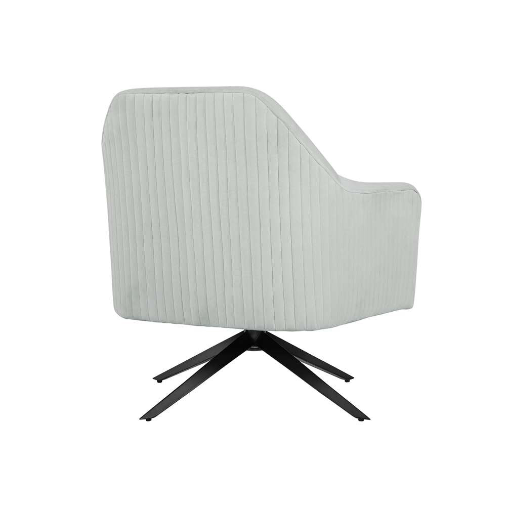 Lifestyle Solutions - Oskar Swivel Accent Chair, Light Grey - 171A004LTG veiw 4